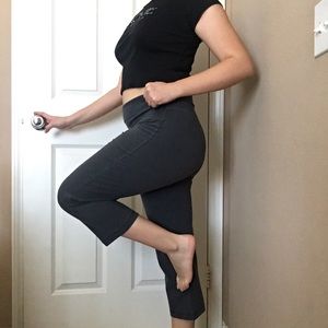 Old Navy Charcoal High Waisted Boot Cut Leggings S